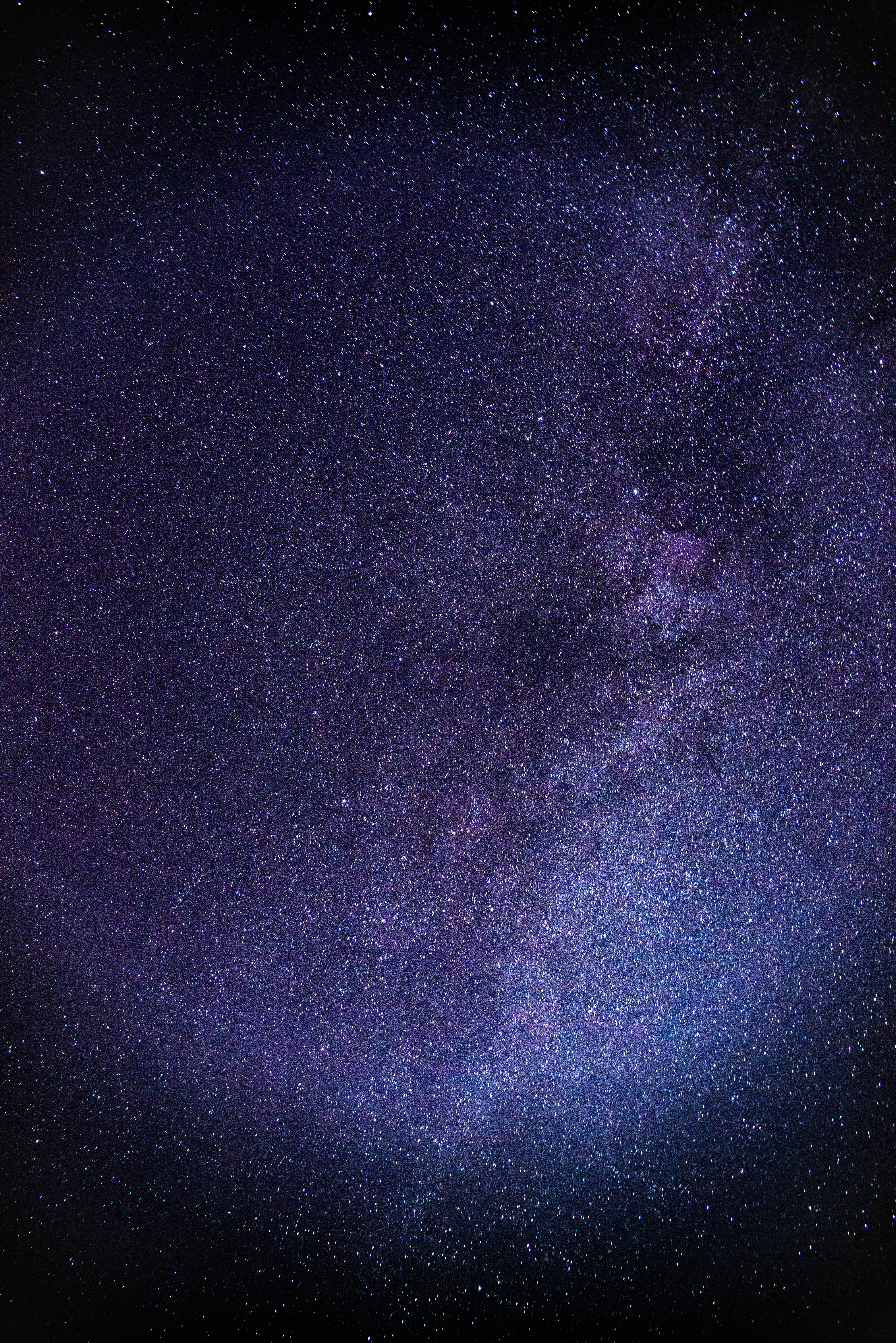 Purple and blue light showing a galaxy
